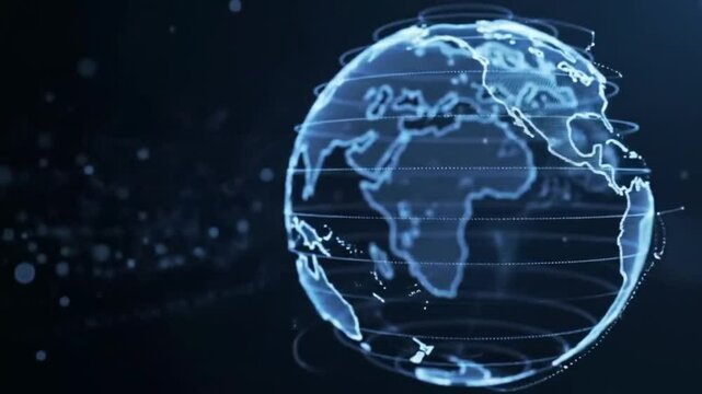 Animated Global Network  Connecting the World Through Digital Innovation