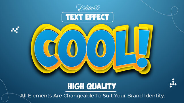editable cool text effect