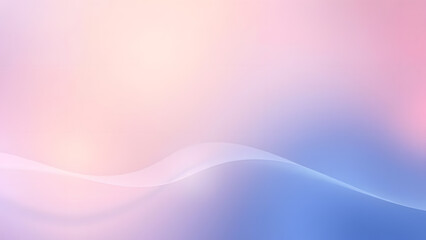 Fototapeta premium Abstract pastel gradient background featuring elegant flowing lines offers a serene and modern design aesthetic.