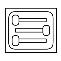 Line Art Equalizer Slider