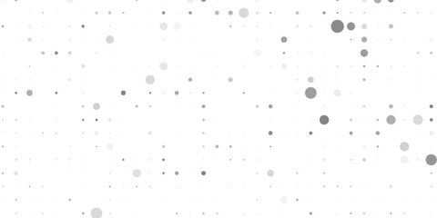 Light Silver, Gray vector backdrop with dots. Illustration with set of shining colorful abstract circles. Pattern for ads, leaflets.