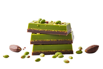 Levitation of Dubai chocolate bars floating sweet delight