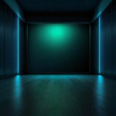 empty room with spotlights