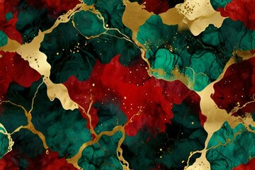 red and green grunge background