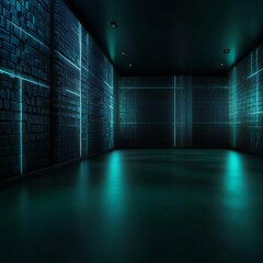 empty corridor in a modern office