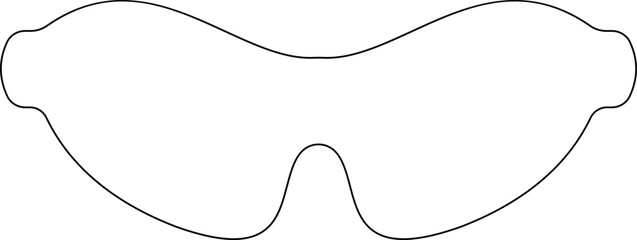 Sunglasses vector icon for fashion accessory design summer eyewear style and sun protection Men and women glasses. hipster frame, fashion black plastic rims. Trendy Optics Art, modern shade graphic