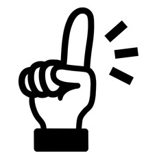 指さし　アイコン　記号　サイン タッチ　ワンポイント　手　イラスト