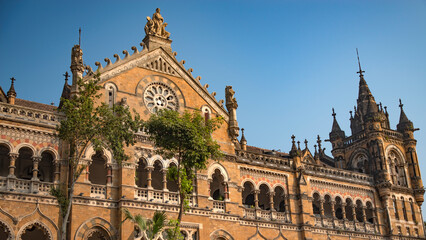 Chhatrapati Shivaji Railway Station in Mumbai.