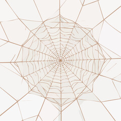 Fototapeta premium vector Network of interconnected shapes inspired by the structure of spider silk