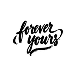 Forever Yours: Elegant Hand Lettering Design for Romantic Occasions and Celebrations
