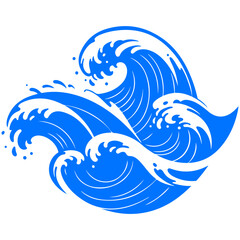 Capturing the essence of deep tranquility with this beautiful, minimalist vector wave design