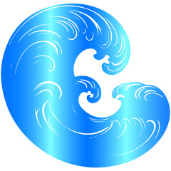 A stylish and harmonious background of geometric waves, a modern vector art illustration