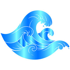 A dynamic and fluid wave background, a beautiful and harmonious abstract vector design