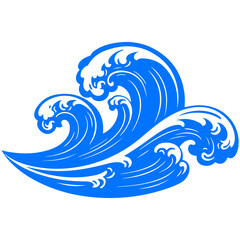 Beautifully structured geometric waves in a harmonious pattern, a glorious vector art illustration