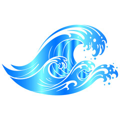 The abstract essence of water, an artistic and harmonious vector background wave design