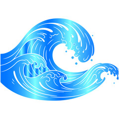 Artistic and harmonious wave shapes creating a beautiful and modern abstract vector background