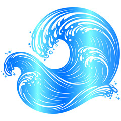 Modern minimalist wave illustration featuring clean, elegant lines for a contemporary vector background