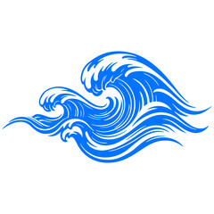 A contemporary and minimalist wave pattern, a stylish and harmonious vector art illustration