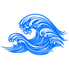 Clean and stylish minimalist wave lines, a modern and harmonious vector graphic illustration