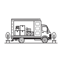 Transport thin line icons set vehicle icons transport editable stroke icons collection transport types