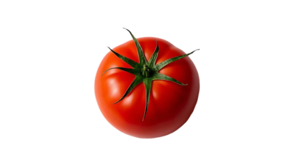 Red Tomato Top View 8 K Render Black Background vegetable