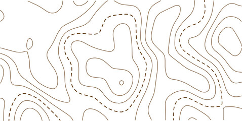 Abstract topo contour map on white background, Topographic map Topographic contour lines map seamless pattern. Geographic mountain relief diagram line wave carve pattern