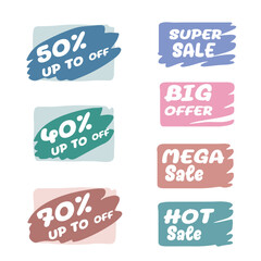 Pastel color sale sign