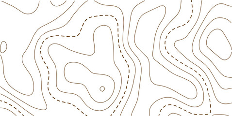 Abstract topo contour map on white background, Topographic map Topographic contour lines map seamless pattern. Geographic mountain relief diagram line wave carve pattern