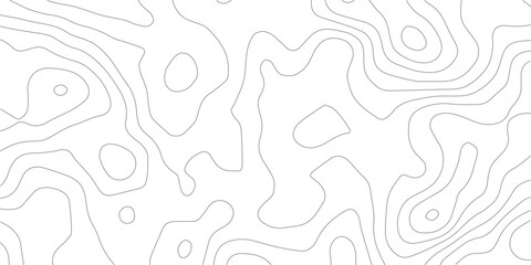 Topographic map background geographic line map with elevation assignments. Modern design with White background with topographic wavy pattern design.paper texture Imitation of a geographical map shades