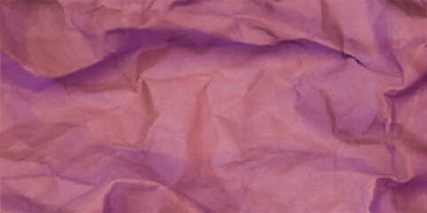 Crumpled brown craft package paper texture. Abstract beige background with wrinkled cardboard texture. Vector illustration of a realistic origami page card folded and then unfolded sheet of paper