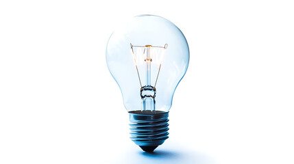 light bulb on white background