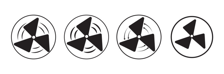 Cooling Fan icon, vector Airflow with Cooling Fan simple illustration for web and app..eps10