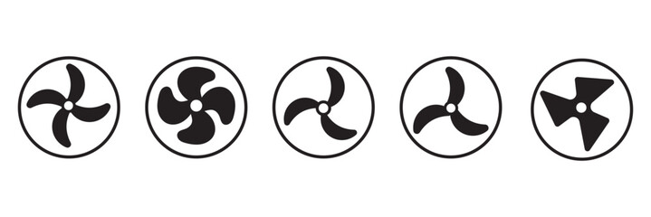 Cooling Fan icon, vector Airflow with Cooling Fan simple illustration for web and app..eps10