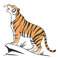 Obraz premium vector tiger