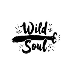 Wild Soul: Expressive Typography Design with Bohemian Flair, Hand Lettered Text