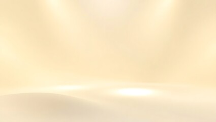 3D soft light gradient, pale gold to ivory white, elegant backdrop, light diffusion, minimalist curves, perfect for a luxury brand banner