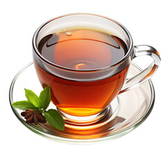 Tea isolated on transparent background