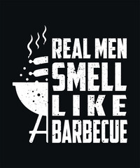 Bold graphic tee for grill masters who love the smell of barbecue. BBQ graphic design.