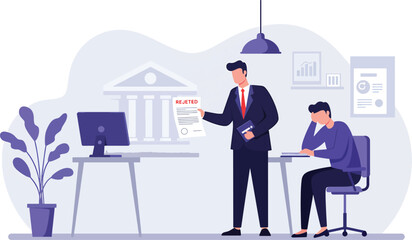 Obraz premium Understanding the Job Loss Process Support and Resources for Employees