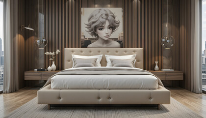 Modern double bed 2