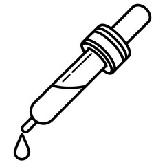Line Art Syrup Dropper Icon