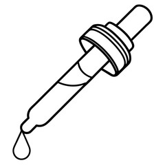 Line Art Syrup Dropper Icon