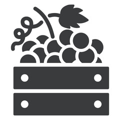 Grapes in Crate Icon