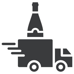 Wine Delivery Icon