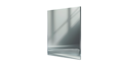 Sleek Modern Mirror Reflection showcasing subtle light and shadow play ideal for minimalist design interior decor and contemporary home aesthetics.