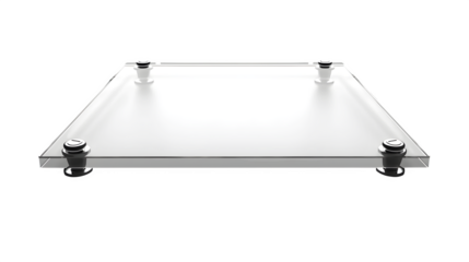 Clear Acrylic Display Stand with Metal Fasteners Perfect for Showcase or Presentation