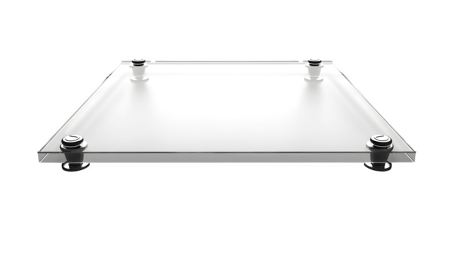 Clear Acrylic Display Stand with Metal Fasteners Perfect for Showcase or Presentation