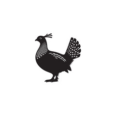 Majestic Pheasant Silhouette Vector Art – Long-Tailed Game Bird in Bold Black Outline, Perfect for Hunting Themes, Rustic Wildlife Decor, Nature Illustrations, and Countryside Logos
