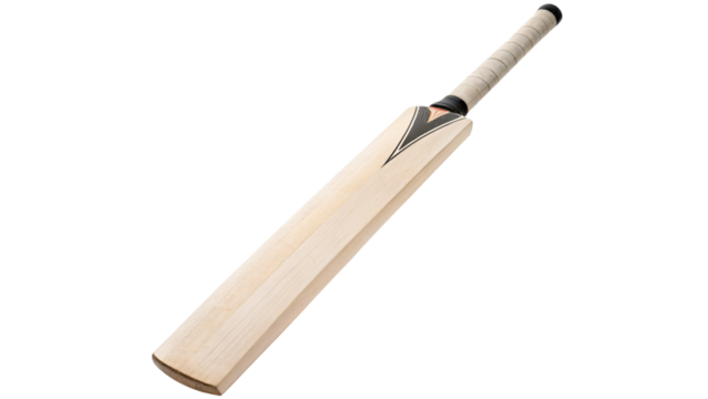 Wooden Cricket Bat – Sports Equipment Isolated on Transparent Background