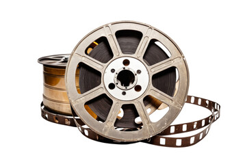 Old film reel captured moments